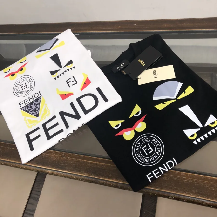 FENDI 2025 Summer New Round Neck Short Sleeve T Shirt