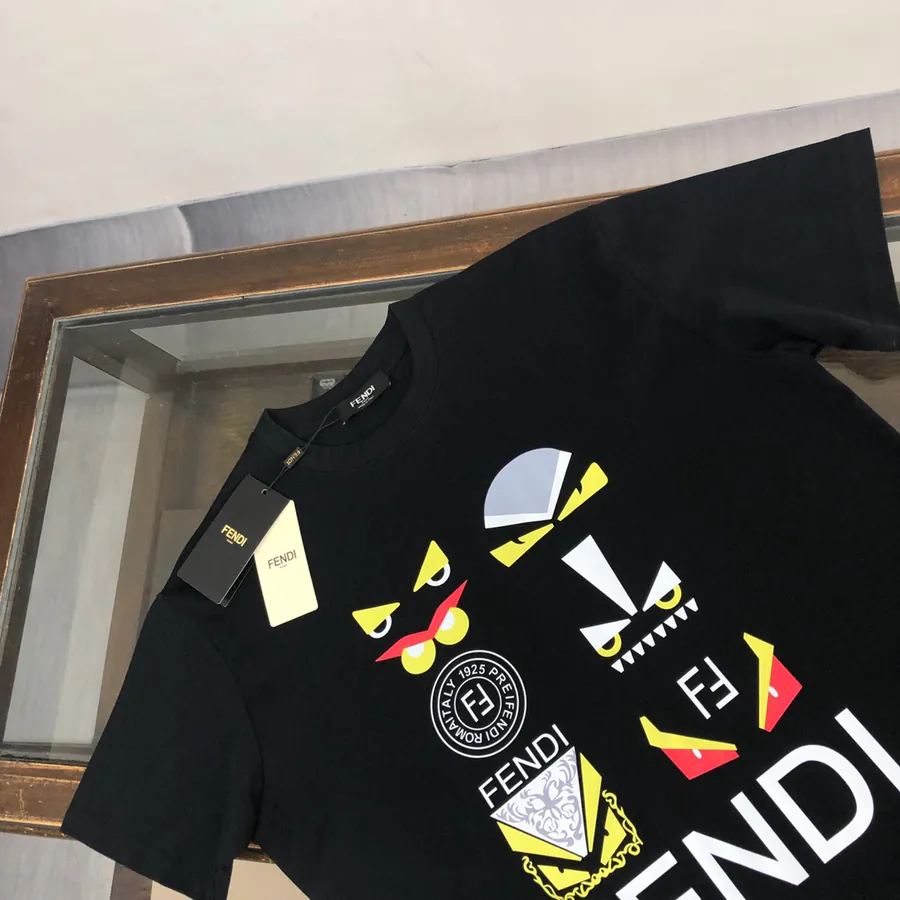 FENDI 2025 Summer New Round Neck Short Sleeve T Shirt