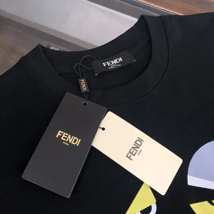 FENDI 2025 Summer New Round Neck Short Sleeve T Shirt