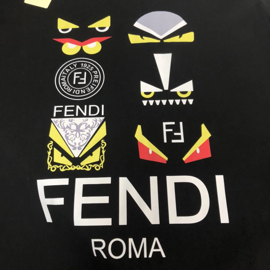 FENDI 2025 Summer New Round Neck Short Sleeve T Shirt