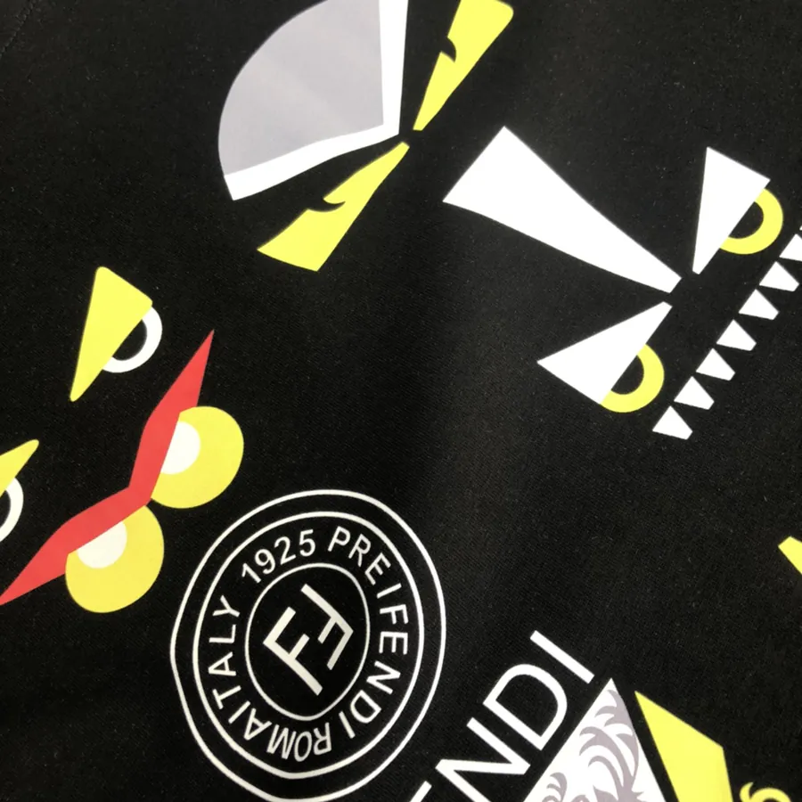 FENDI 2025 Summer New Round Neck Short Sleeve T Shirt