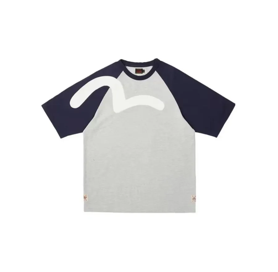 EVISU 2025 New Style Patchwork Short Sleeve