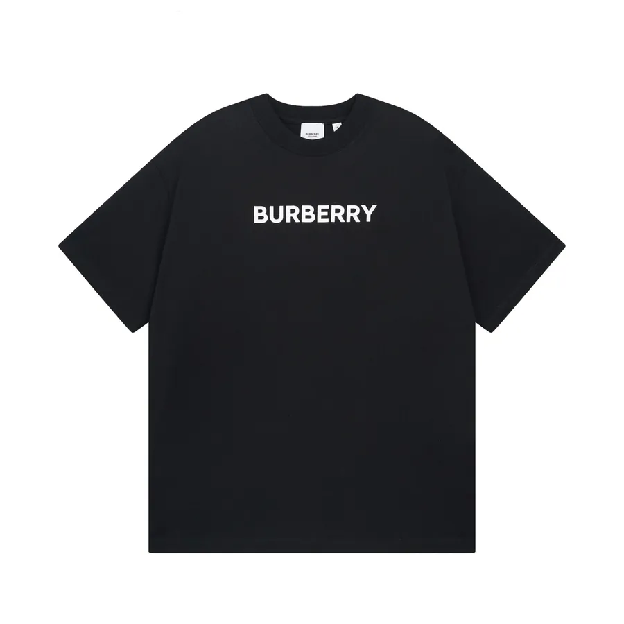 Burberry 2025ss Letter Logo Round Neck Short Sleeve