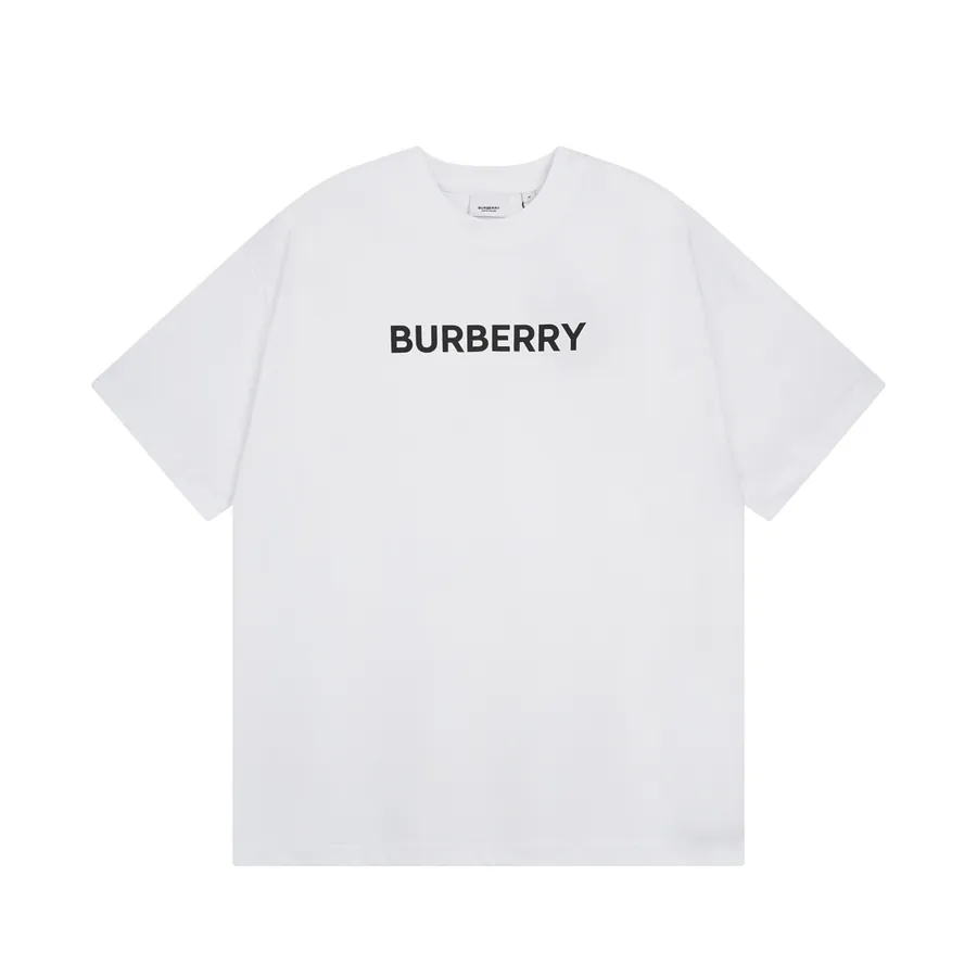 Burberry 2025ss Letter Logo Round Neck T Shirt