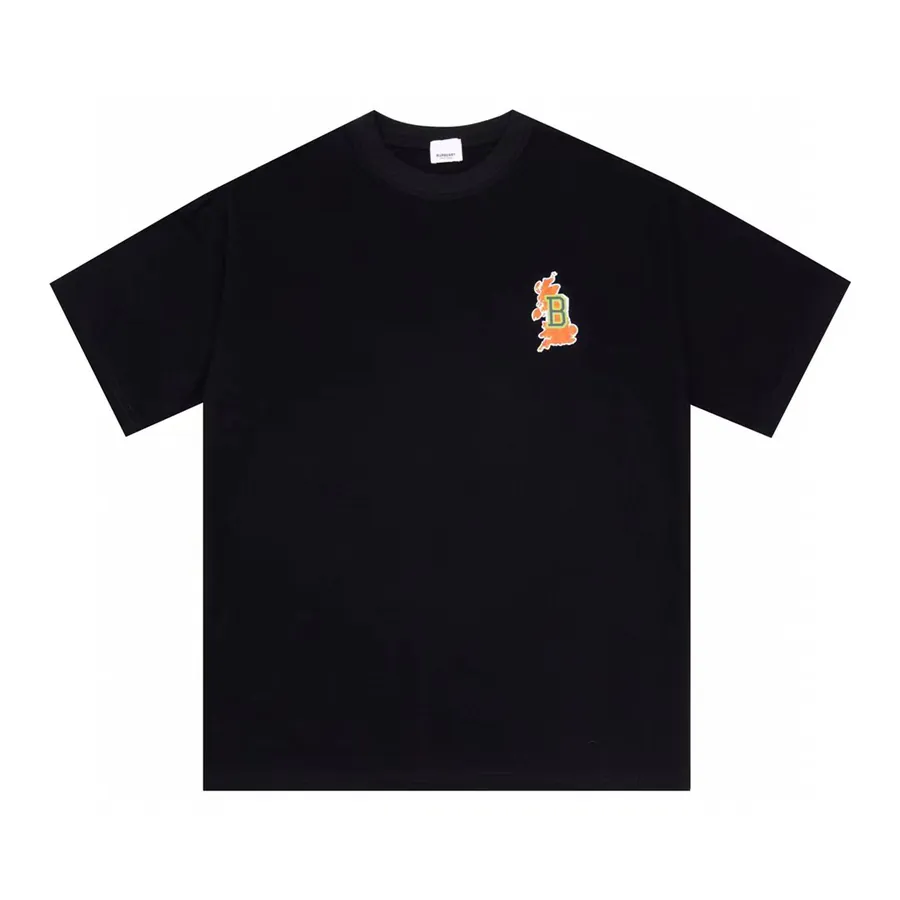 Burberry Oversize Colorful Logo Print Short Sleeve