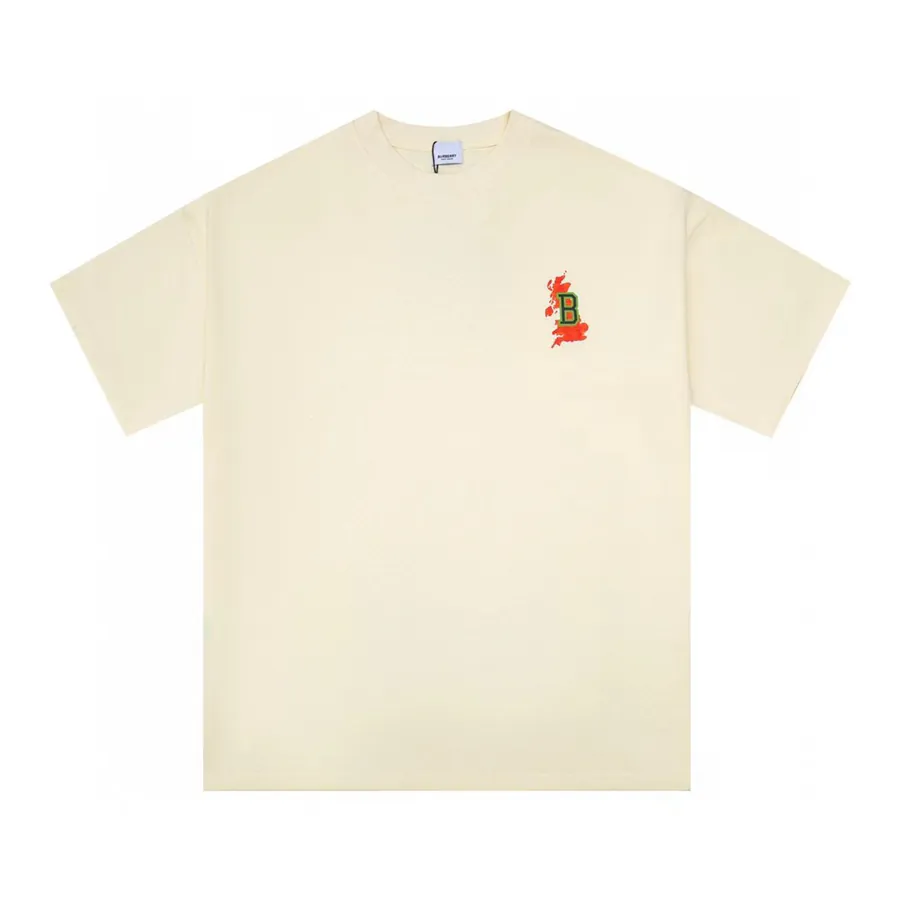 Burberry Oversize Colorful Logo Print Short Sleeve