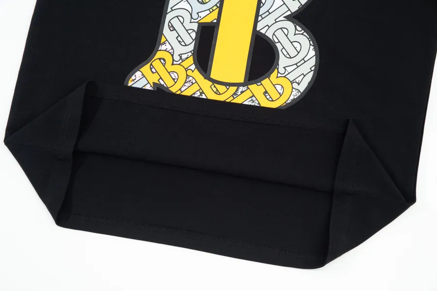 Burberry 2024 New TB Large Letter Couple Short Sleeve T Shirt