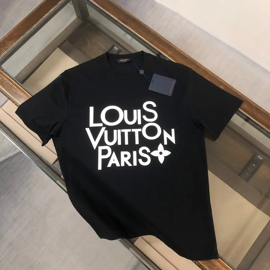 LV 24SS Summer Round Neck T Shirt Premium Cotton, Slim Fit