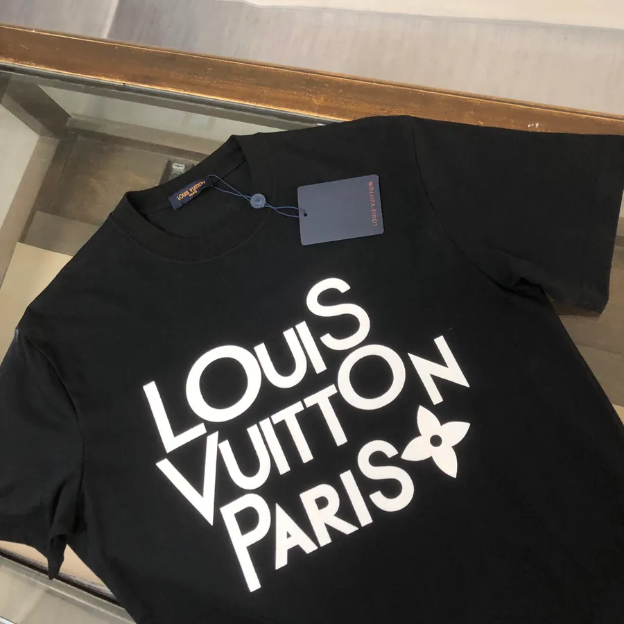 LV 24SS Summer Round Neck T Shirt Premium Cotton, Slim Fit