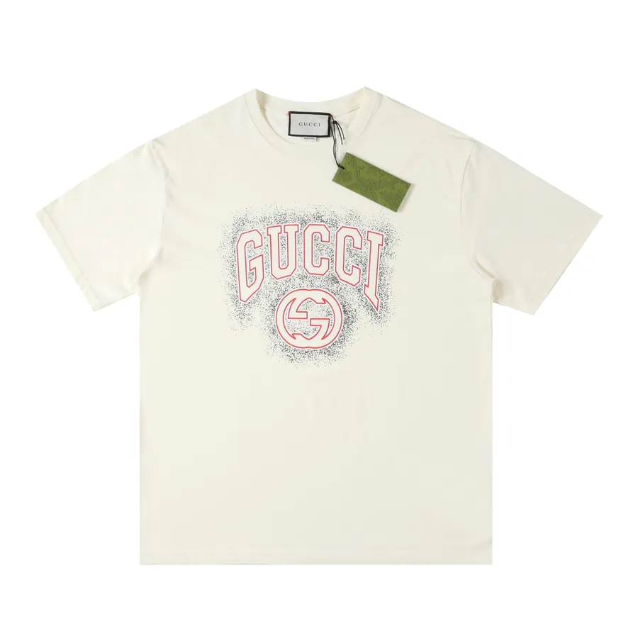 GU C Logo Fluorescent Print T Shirt Casual Wear