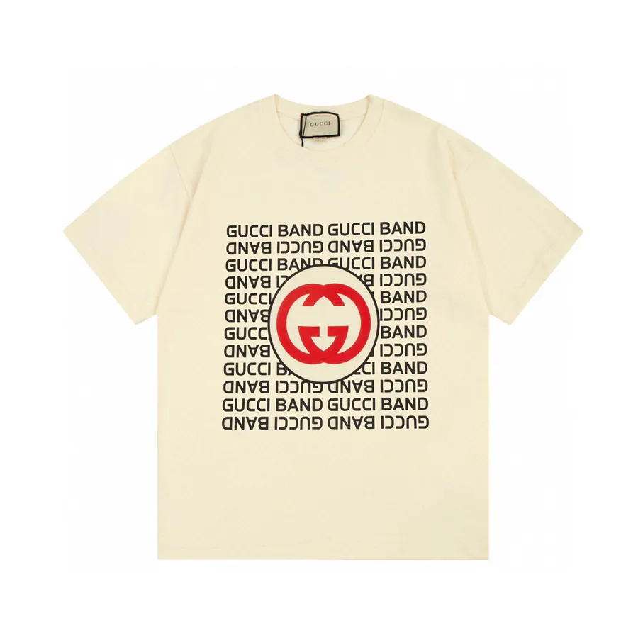 Gu 2023 Summer Short Sleeve T Shirt in Beige