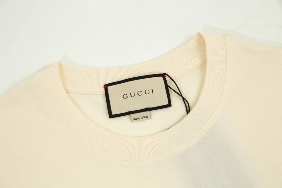 Gu 2023 Summer Short Sleeve T Shirt in Beige