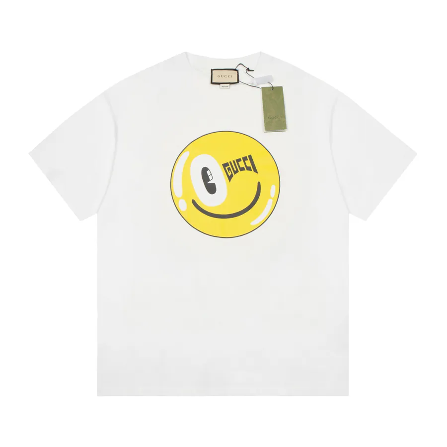 Guc Laughing Face Short Sleeve 24ss Capsule Collection