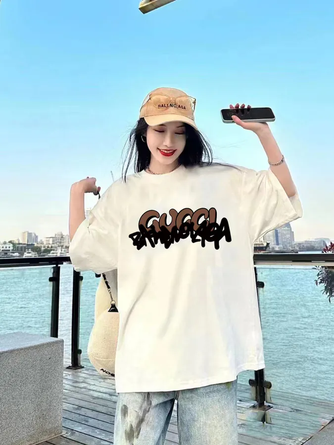 GUC辰星 Paris Collaboration Cotton T Shirt