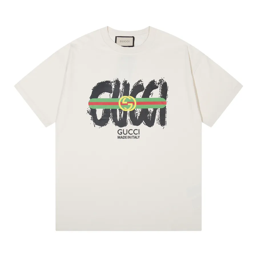 Gucci Logo Print T Shirt Vintage Inspired, Unisex