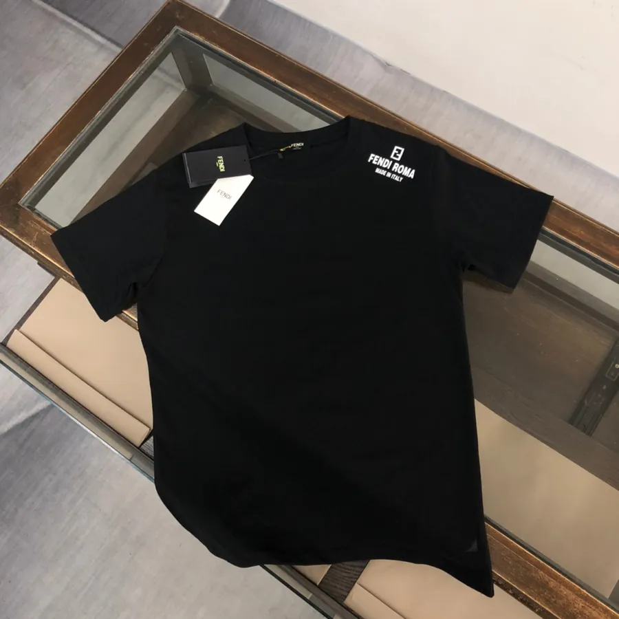 FENDI 2025 Summer Round Neck Short Sleeve T Shirt