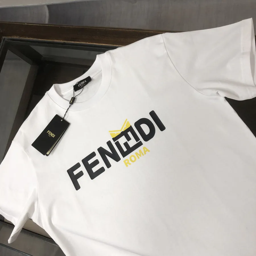 Fendi 2025 Summer New Round Neck Short Sleeve T Shirt