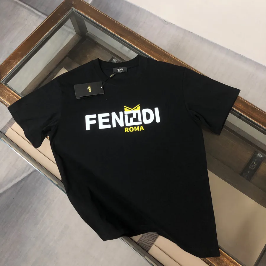 FENDI 2025 Summer New Round Neck Short Sleeve T Shirt