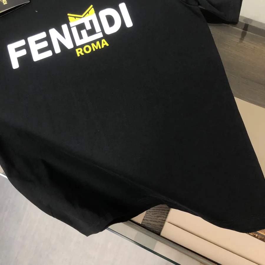FENDI 2025 Summer New Round Neck Short Sleeve T Shirt