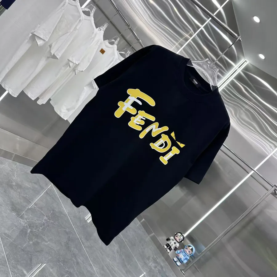 Fendi 2025 Summer New Round Neck Short Sleeve T Shirt