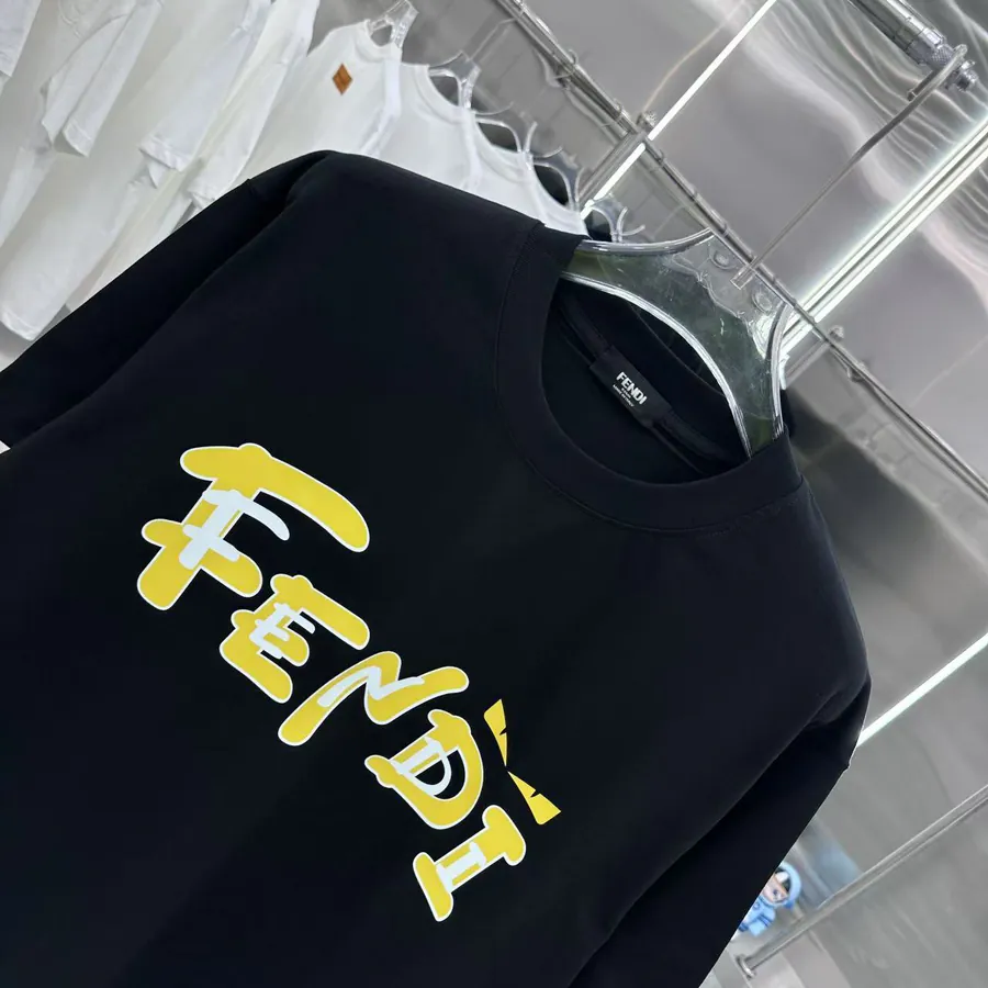 Fendi 2025 Summer New Round Neck Short Sleeve T Shirt