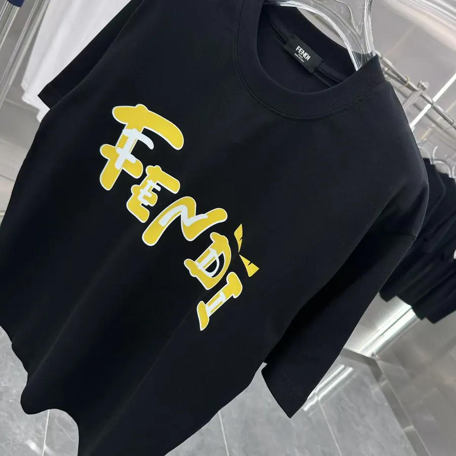 Fendi 2025 Summer New Round Neck Short Sleeve T Shirt