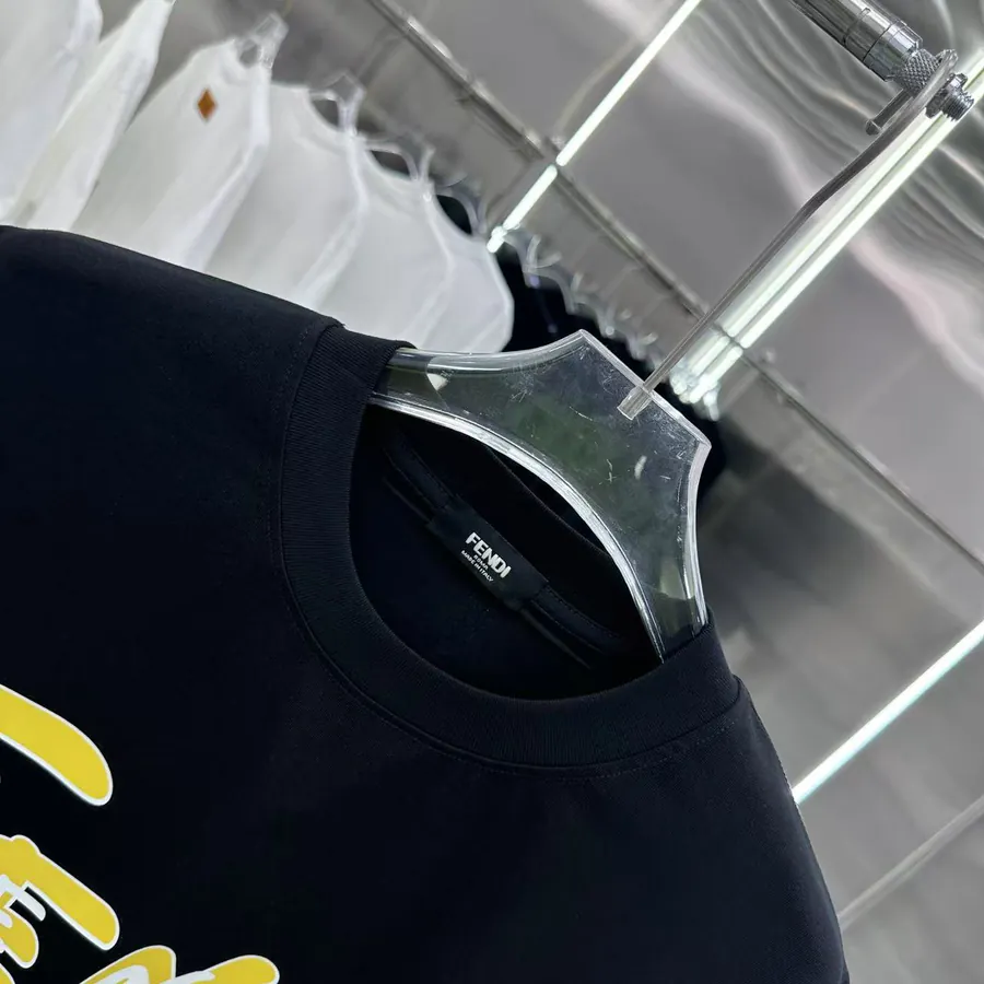 Fendi 2025 Summer New Round Neck Short Sleeve T Shirt