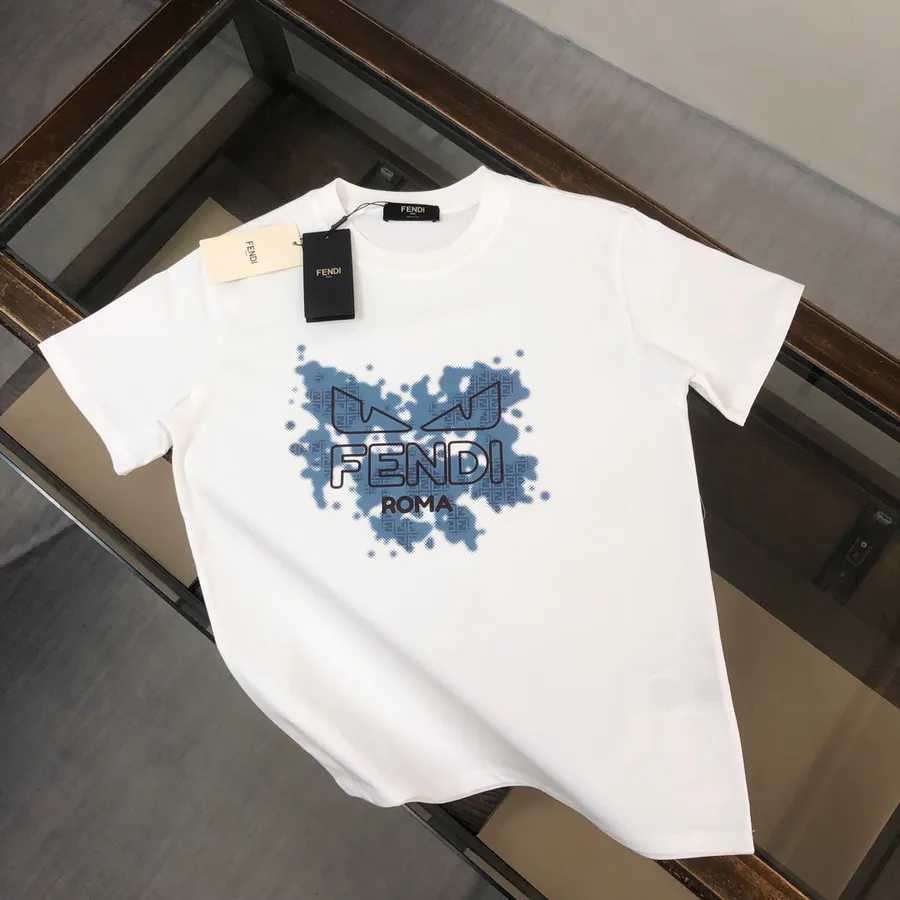 FENDI 2025 Summer Round Neck Short Sleeve T Shirt