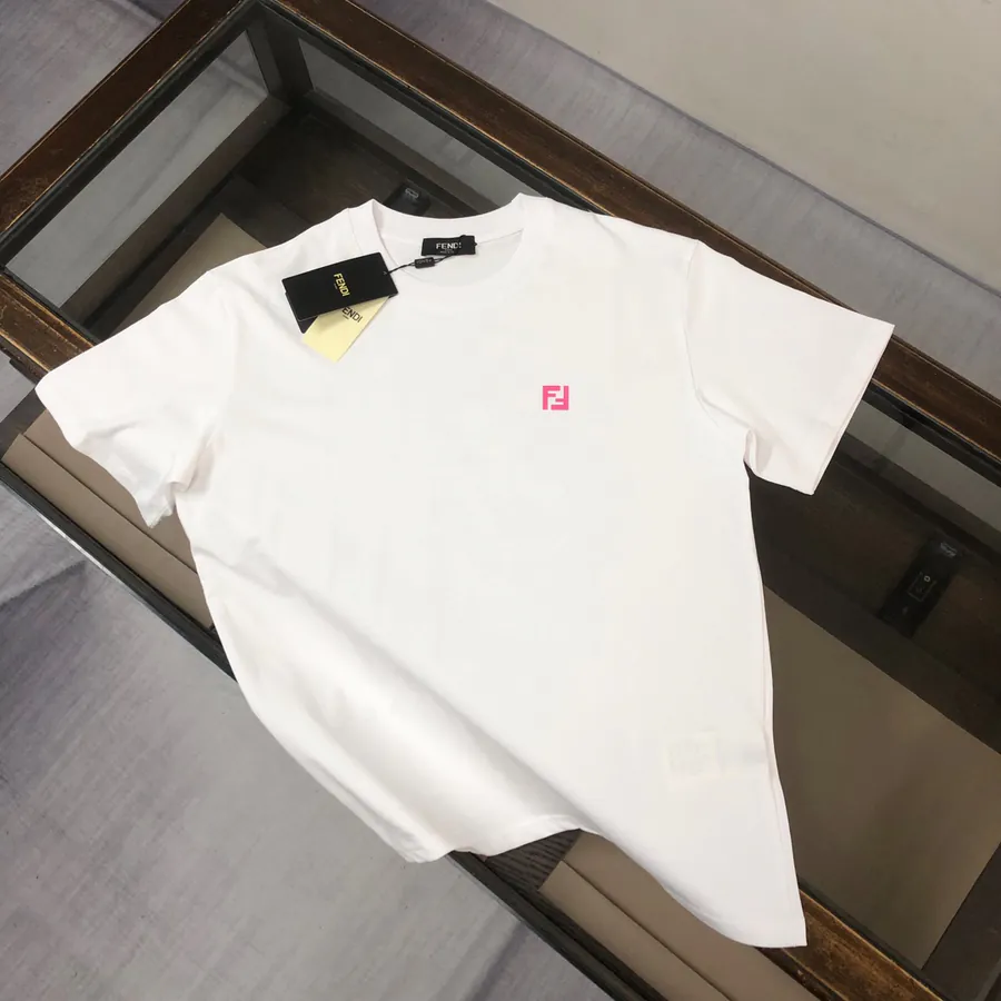 FENDI 2025 Summer Round Neck Short Sleeve T Shirt