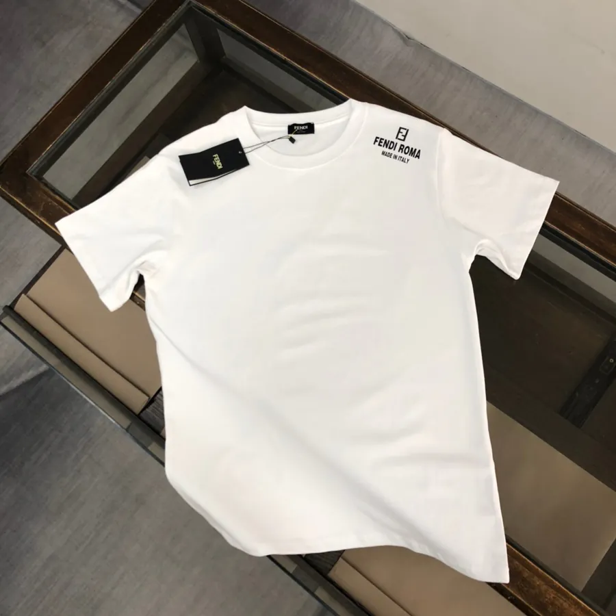 FENDI 2025 Summer Round Neck Short Sleeve T Shirt