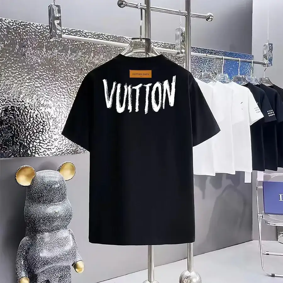 LOUIS VUITTON 160 Version Printed Round Neck Short Sleeve T Shirt