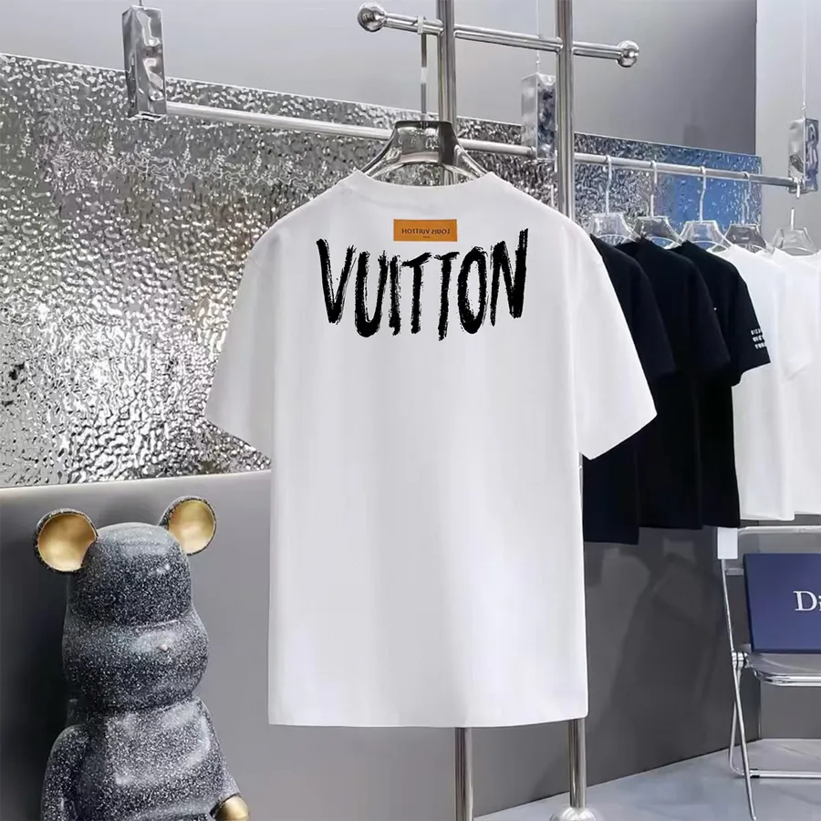 LOUIS VUITTON 160 Version Printed Round Neck Short Sleeve T Shirt