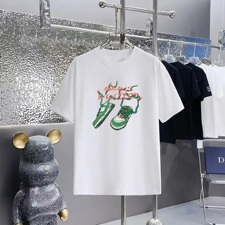 Louis Vuitton 160 Version Print Round Neck Short Sleeve T Shirt