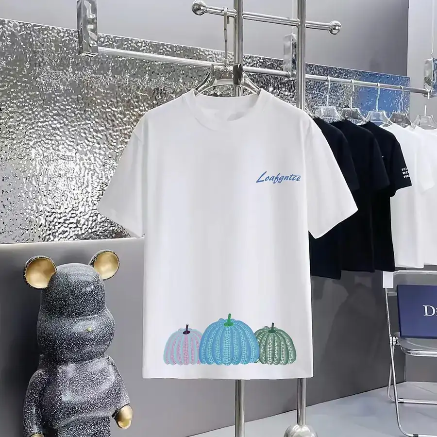 LOUIS VUITTON 160 Version Printed Round Neck Short Sleeve T Shirt