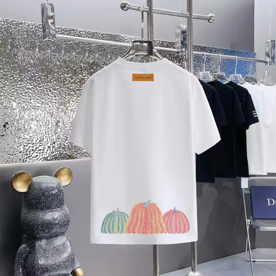 LOUIS VUITTON 160 Version Printed Round Neck Short Sleeve T Shirt