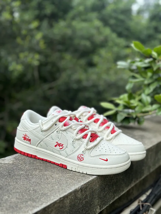 NK Dunk Low Retro 'DIY High End Custom' with Deconstructed Straps