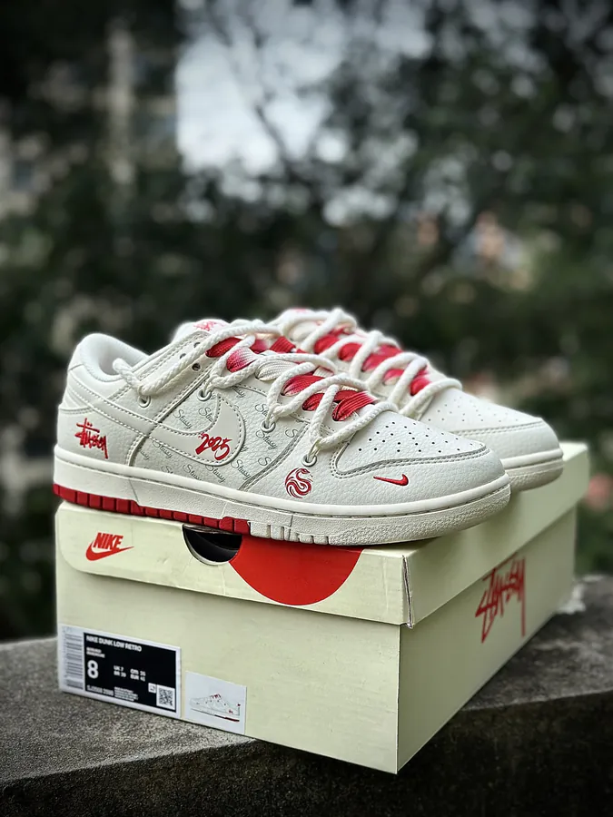 NK Dunk Low Retro 'DIY High End Custom' with Deconstructed Straps