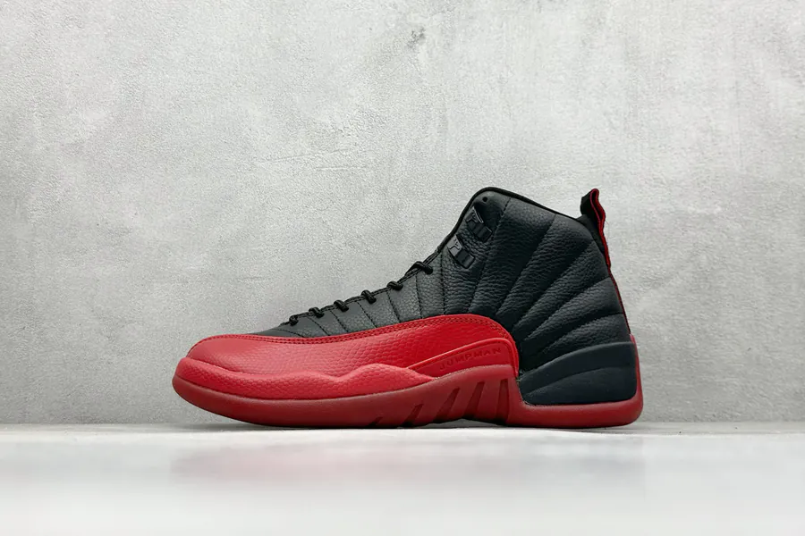 Air Jordan 12 Retro 'Melo' High Top Black and Red