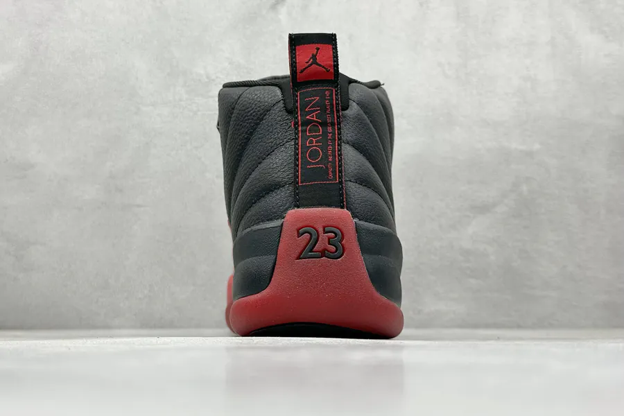 Air Jordan 12 Retro 'Melo' High Top Black and Red