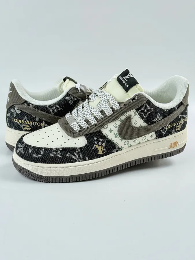 Nike Air Force 1 Low 07 x Louis Vuitton Black White Starry