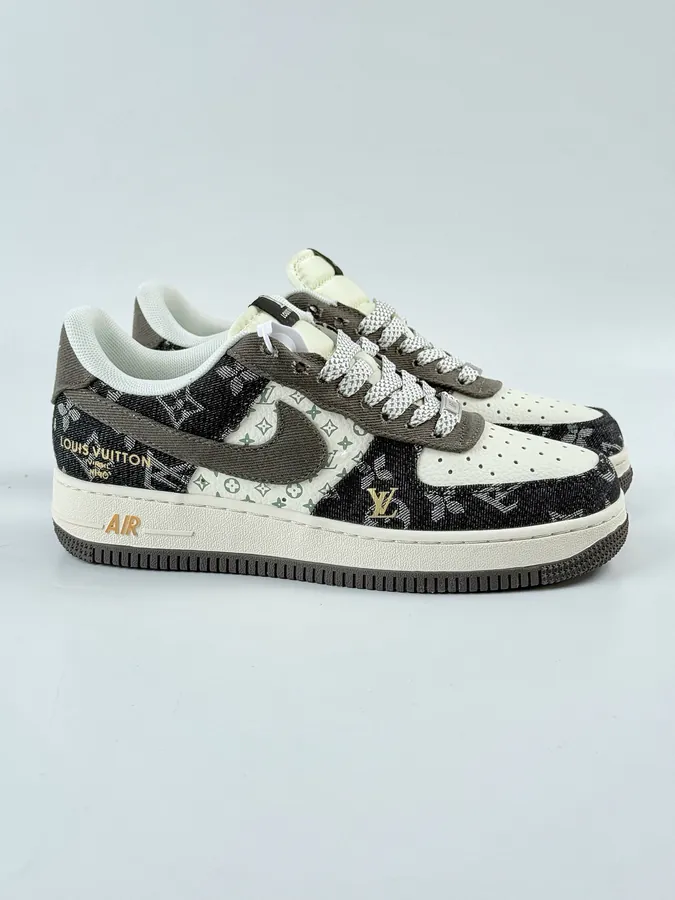 Nike Air Force 1 Low 07 x Louis Vuitton Black White Starry