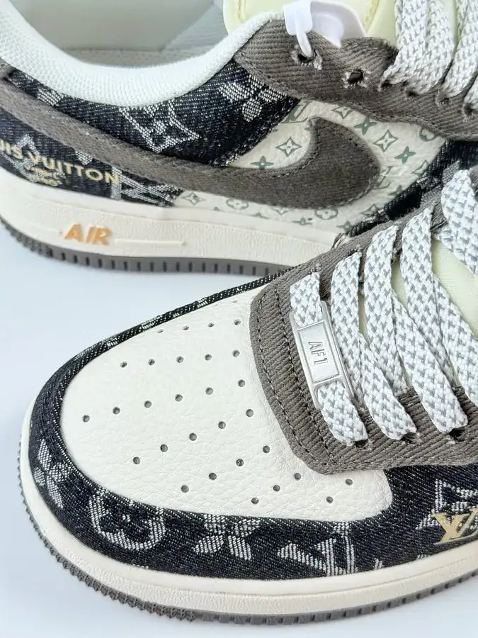 Nike Air Force 1 Low 07 x Louis Vuitton Black White Starry