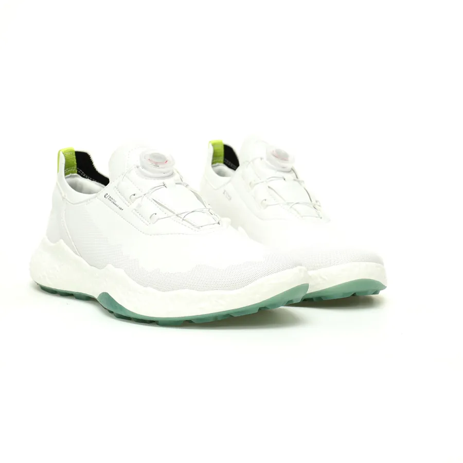 Ecco Golf Biom C4 Boa Men's Running Shoes Hole Pattern White Green