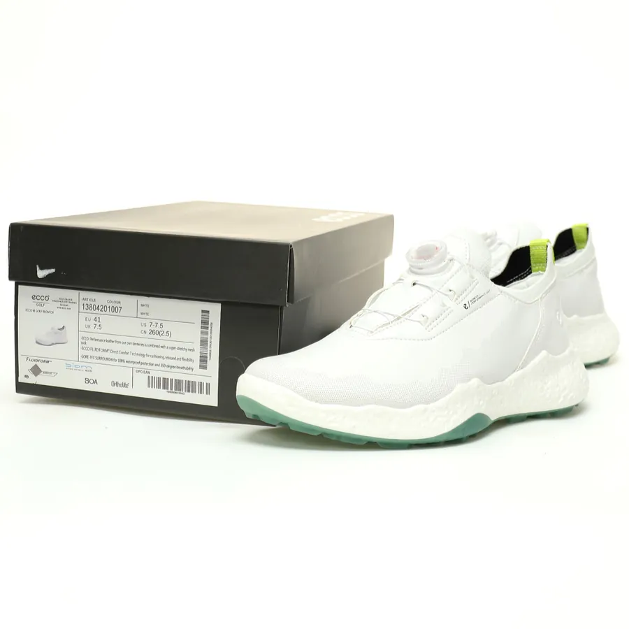 Ecco Golf Biom C4 Boa Men's Running Shoes Hole Pattern White Green