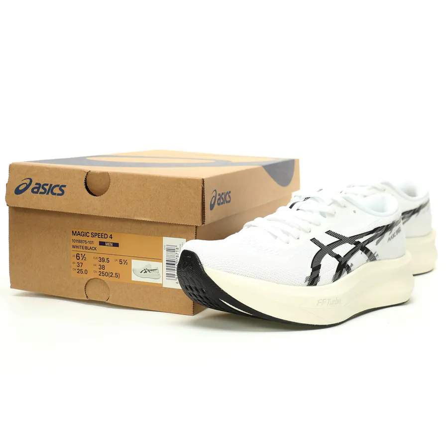 Asics Magic Speed 4 Low Sneaker with Grained Calfskin Upper