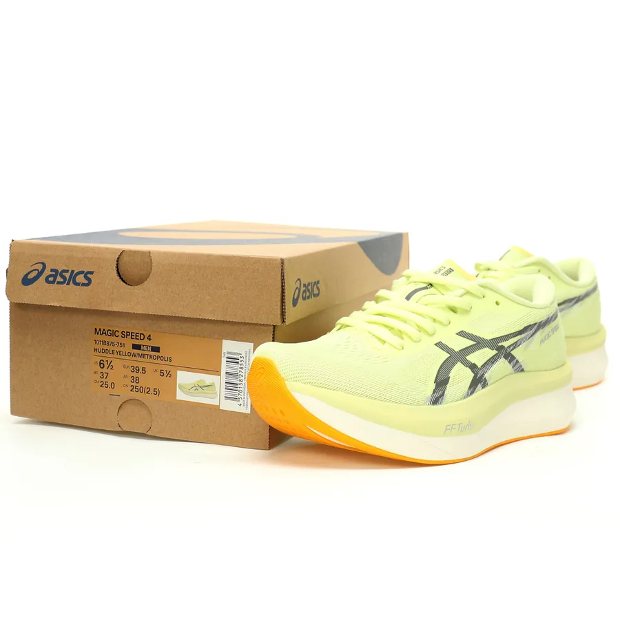 Asics Magic Speed 4 Low Sneaker Light Yellow Black
