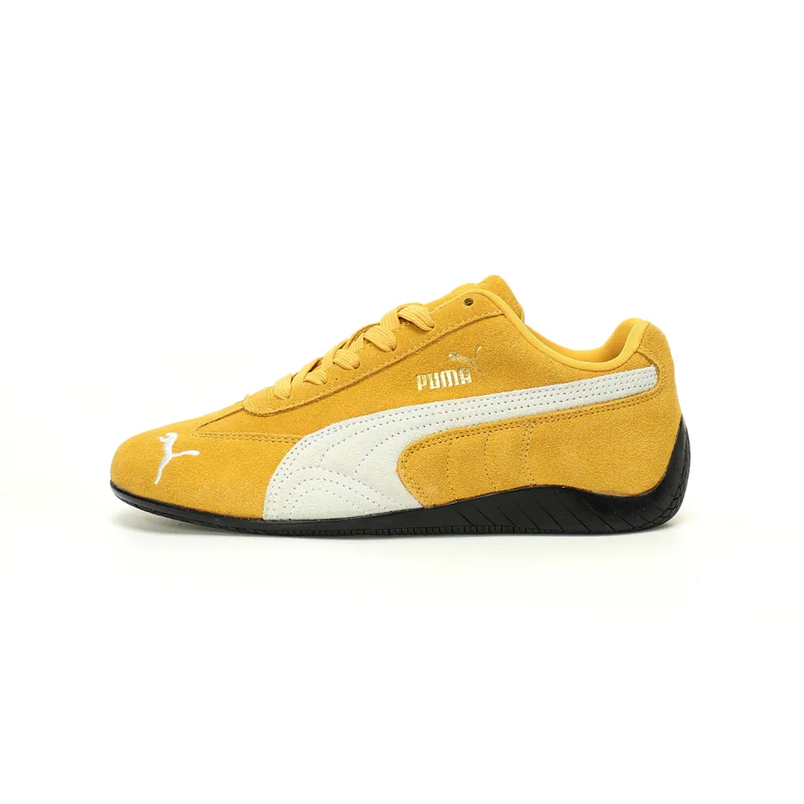 PUM Speed OG+ Yellow Retro Sporty Low Top Racing Sneakers