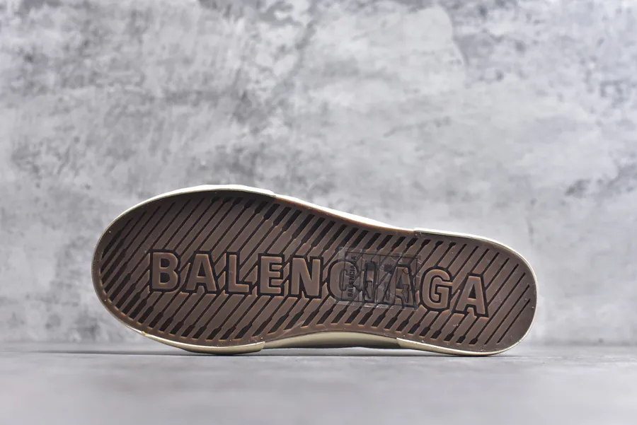 BALENCIAGA Paris Worn Effect Casual Low Top Canvas Sneakers