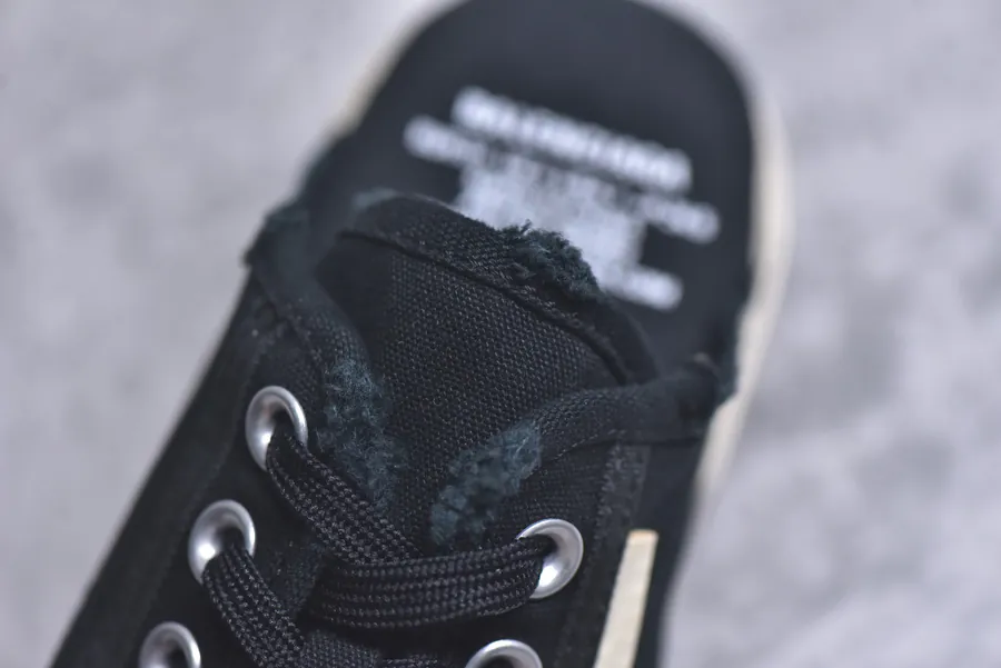 BALENCIAGA Paris Worn Effect Casual Low Top Canvas Sneakers