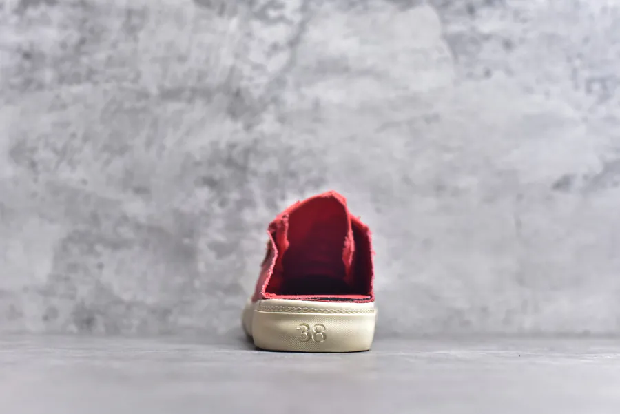 BALENCIAGA Paris Worn Effect Casual Low Top Canvas Sneakers